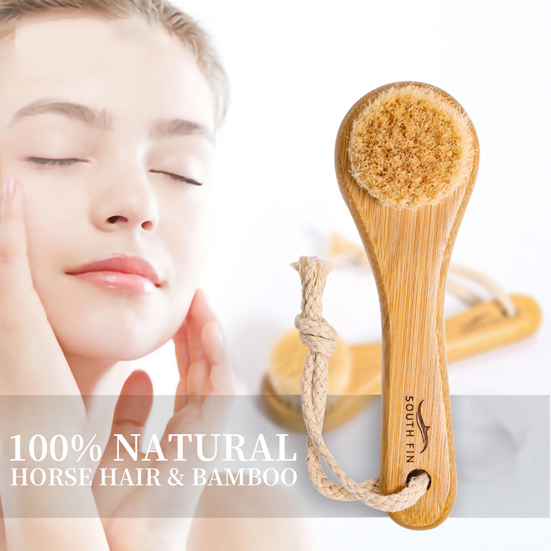 Bamboo Hair Brush - 1Pc Beauty Skin Care Brush Face