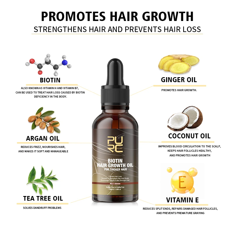 PURC Biotin Hair Oil Hair Grow - đánh giá và giá Hair Care Near Me