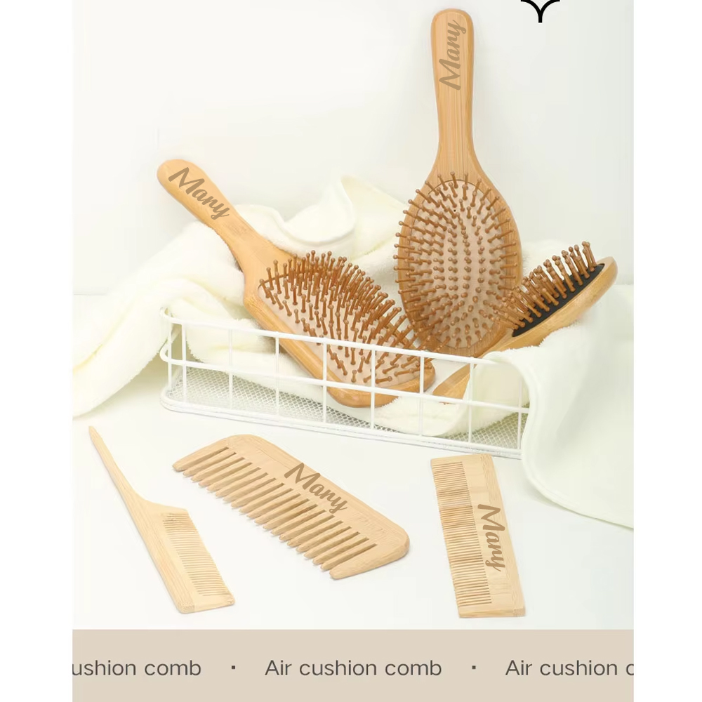 Personalize Custom Wood Air Cu - đánh giá và giá Bamboo Hair Brush
