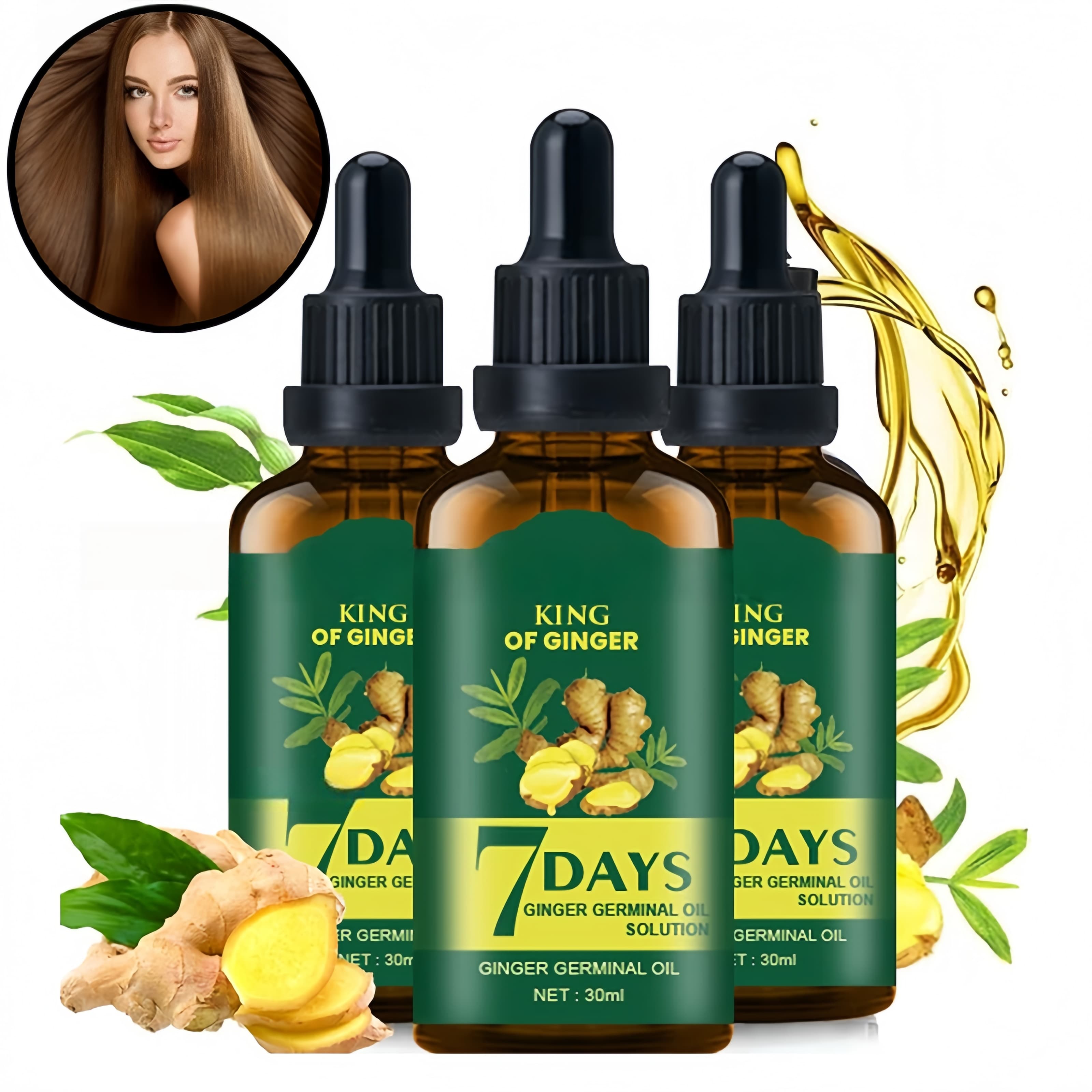 Hair Growth Oil Ginger Biotin  - đánh giá và giá Hair Care Natural Products