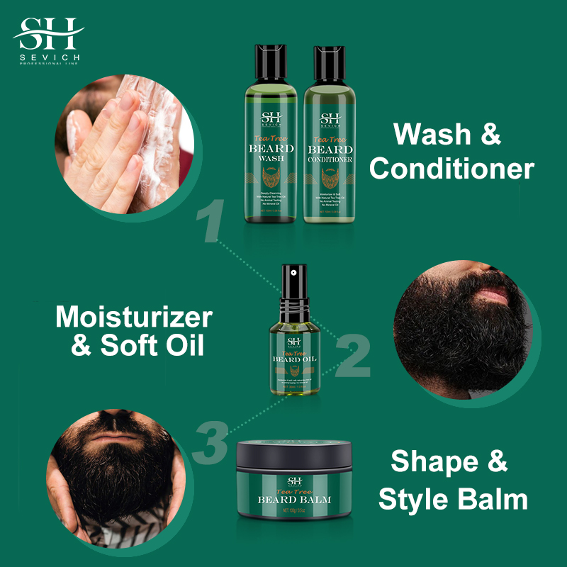Sevich Tea Tree Beard Care Ser - đánh giá và giá Hair Care Near Me