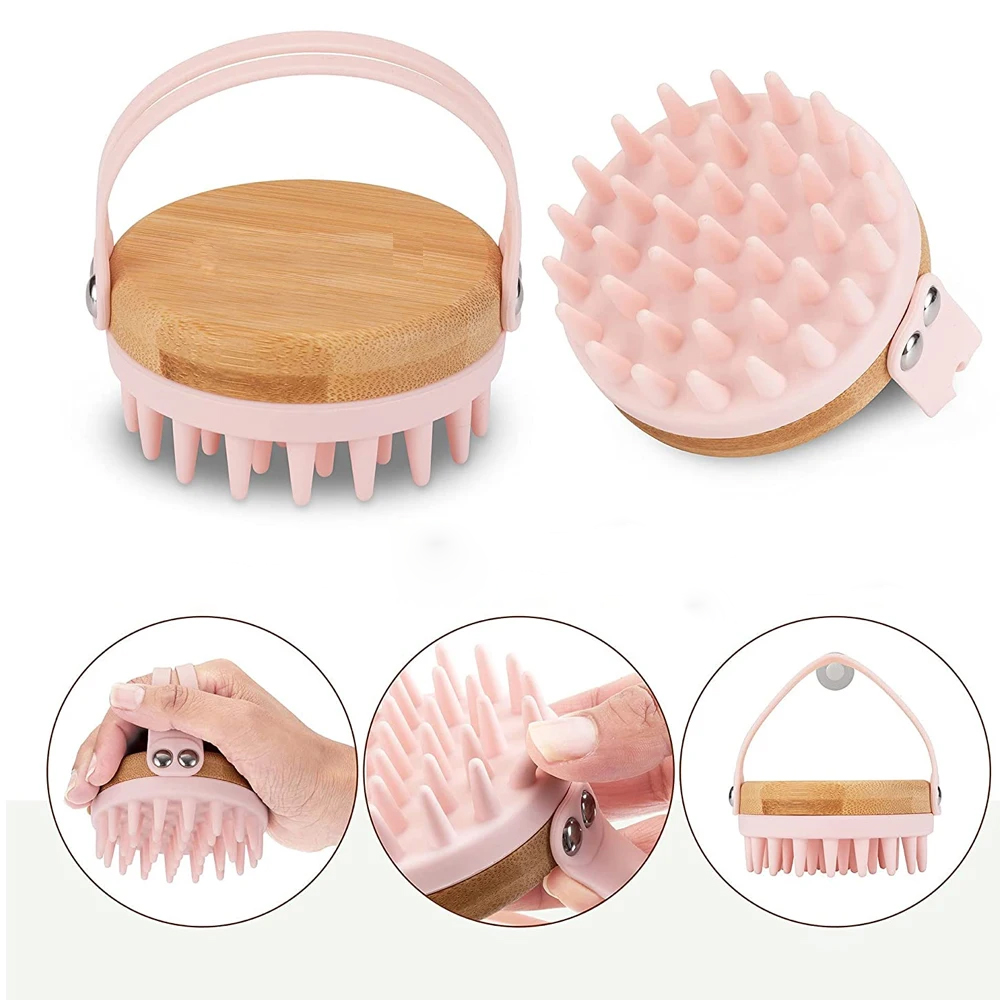 New Scalp Massager Shampoo Bru - đánh giá và giá Bamboo Hair Brush