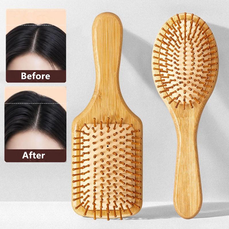 {MAX-66} Natural Bamboo Paddle - đánh giá và giá Bamboo Hair Brush