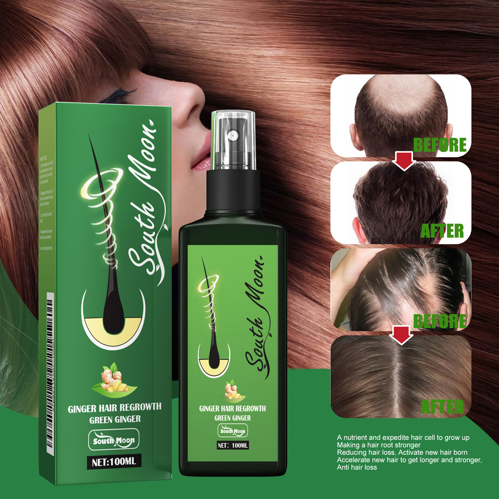 Ginger Hair Density Serum Spra - đánh giá và giá Hair Care Near Me