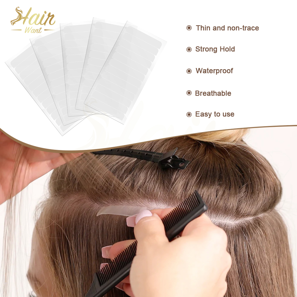 Hair Want 60Tabs Single-Sided  - đánh giá và giá Hair Extension Tape In