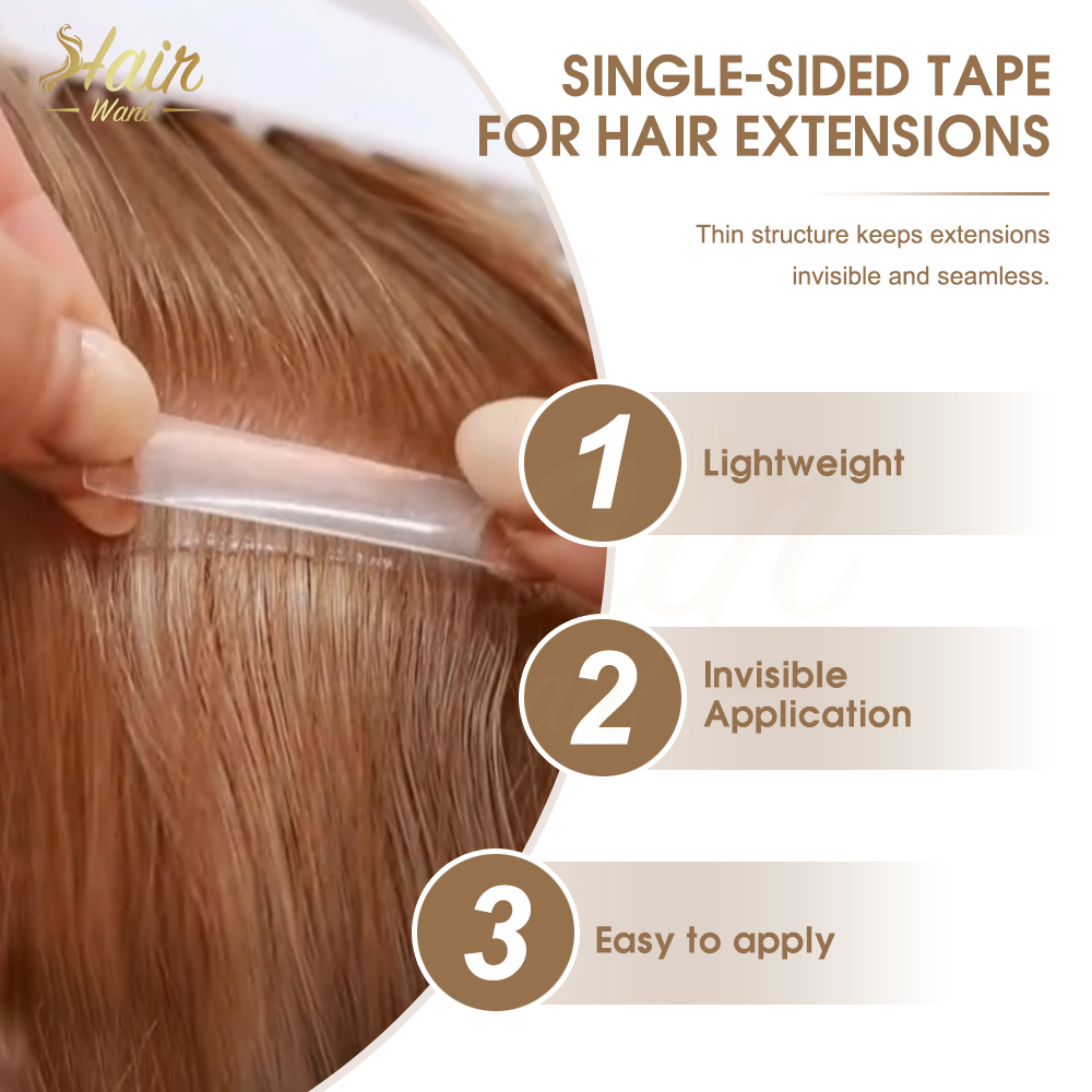 Hair Want 60Tabs Single-Sided  - đánh giá và giá Hair Extension Tape In