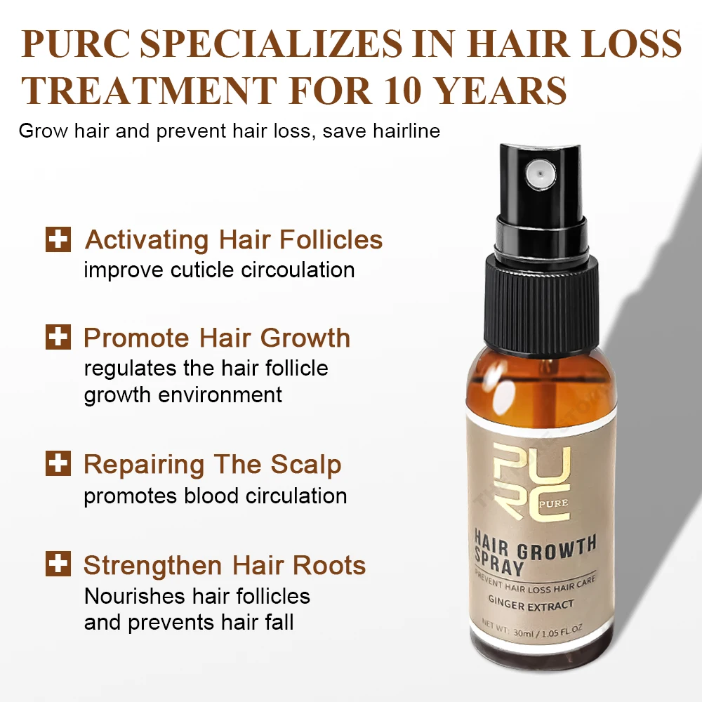 PURC Ginger Hair Spray Root St - đánh giá và giá Hair Care Hair Serum
