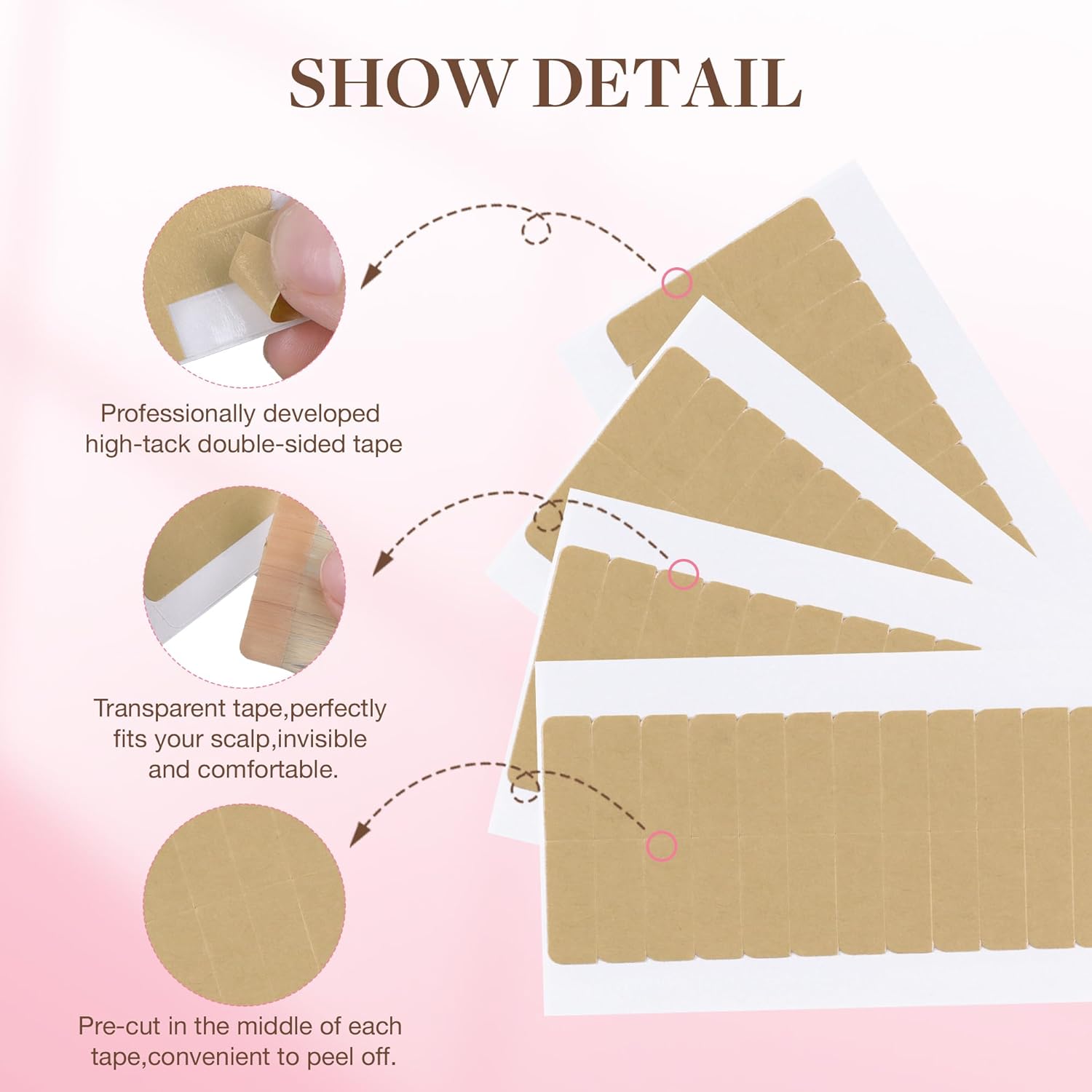 72Tabs(6sheets）Hair Extension  - đánh giá và giá Hair Extension Tape In