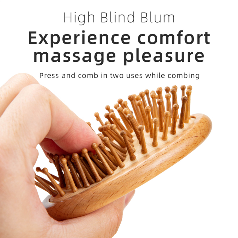 1pcs/2pcs Wood Comb Profession - đánh giá và giá Bamboo Hair Brush
