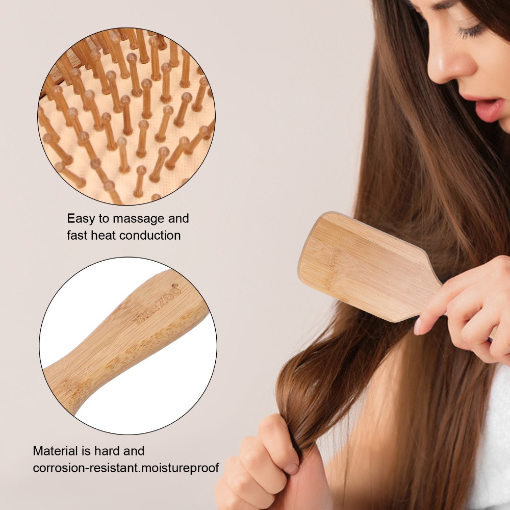 Gentle Bamboo Hairbrush Bamboo - đánh giá và giá Bamboo Hair Brush