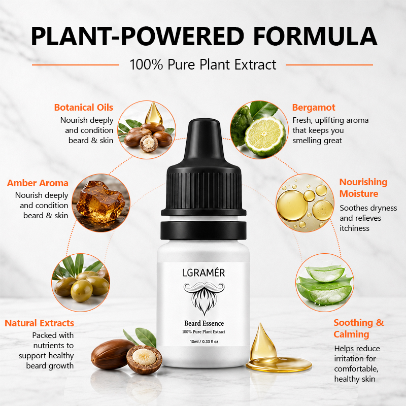 Men's Beard Growth Serum Nouri - đánh giá và giá Hair Care Hair Serum