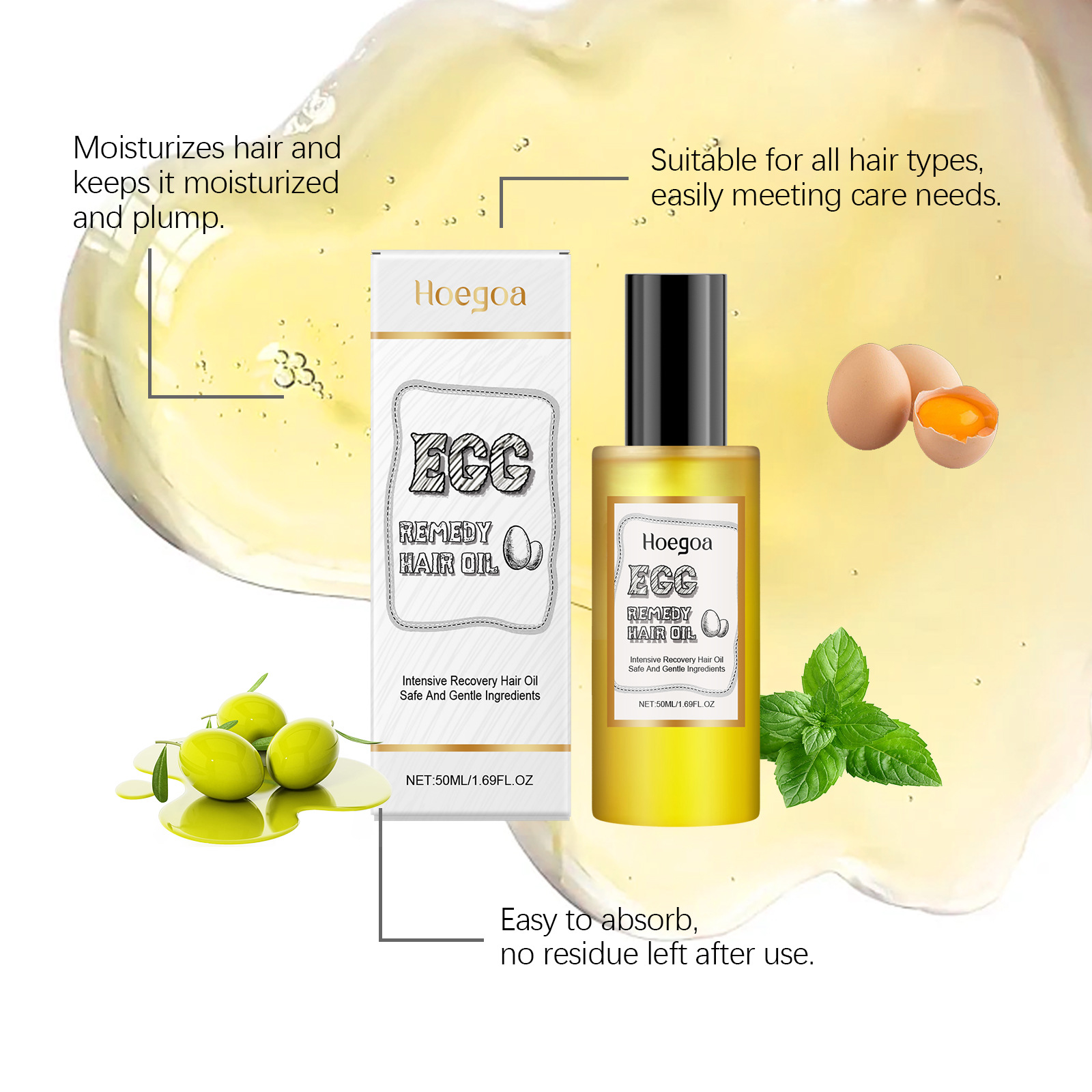 Egg Remedy Hair Oil Restore So - đánh giá và giá Hair Care Natural Products