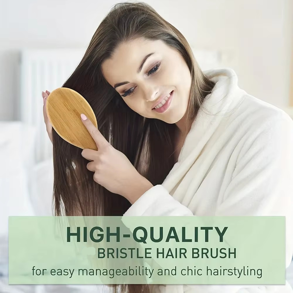 3pcs Bamboo Hair Brush Set Sca - đánh giá và giá Bamboo Hair Brush