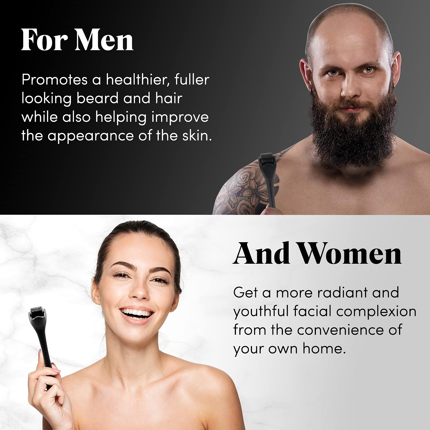 Derma Roller Cho Da, râu & Tóc - đánh giá và giá Hair Care Near Me