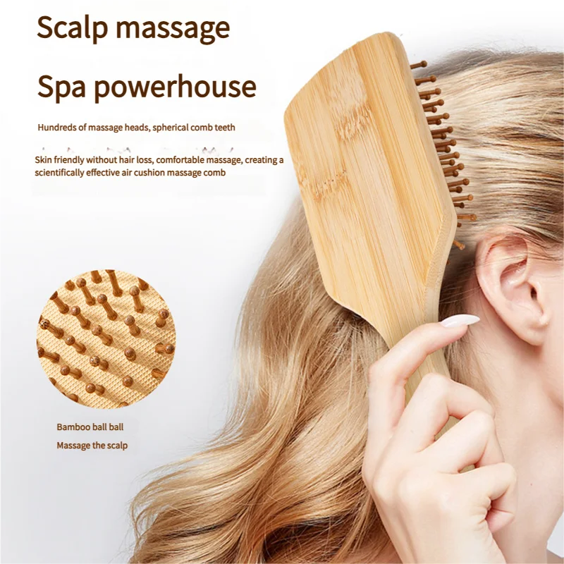 Bamboo Hair Brush Women Stylin - đánh giá và giá Bamboo Hair Brush