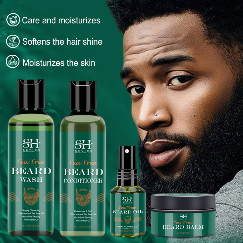 Tea Tree Beard Oil Set For Men - đánh giá và giá Hair Care Natural Products