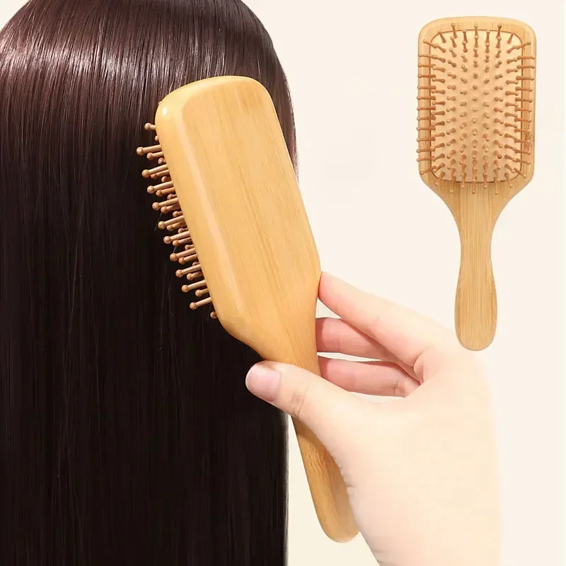 Premium Wooden Bamboo Scalp Ma - đánh giá và giá Bamboo Hair Brush