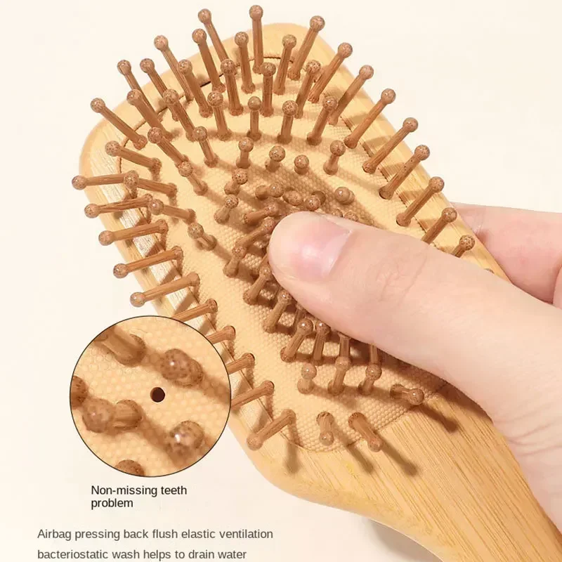 Premium Wooden Bamboo Scalp Ma - đánh giá và giá Bamboo Hair Brush